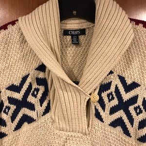 Chaps Denim Cable knit Sweater